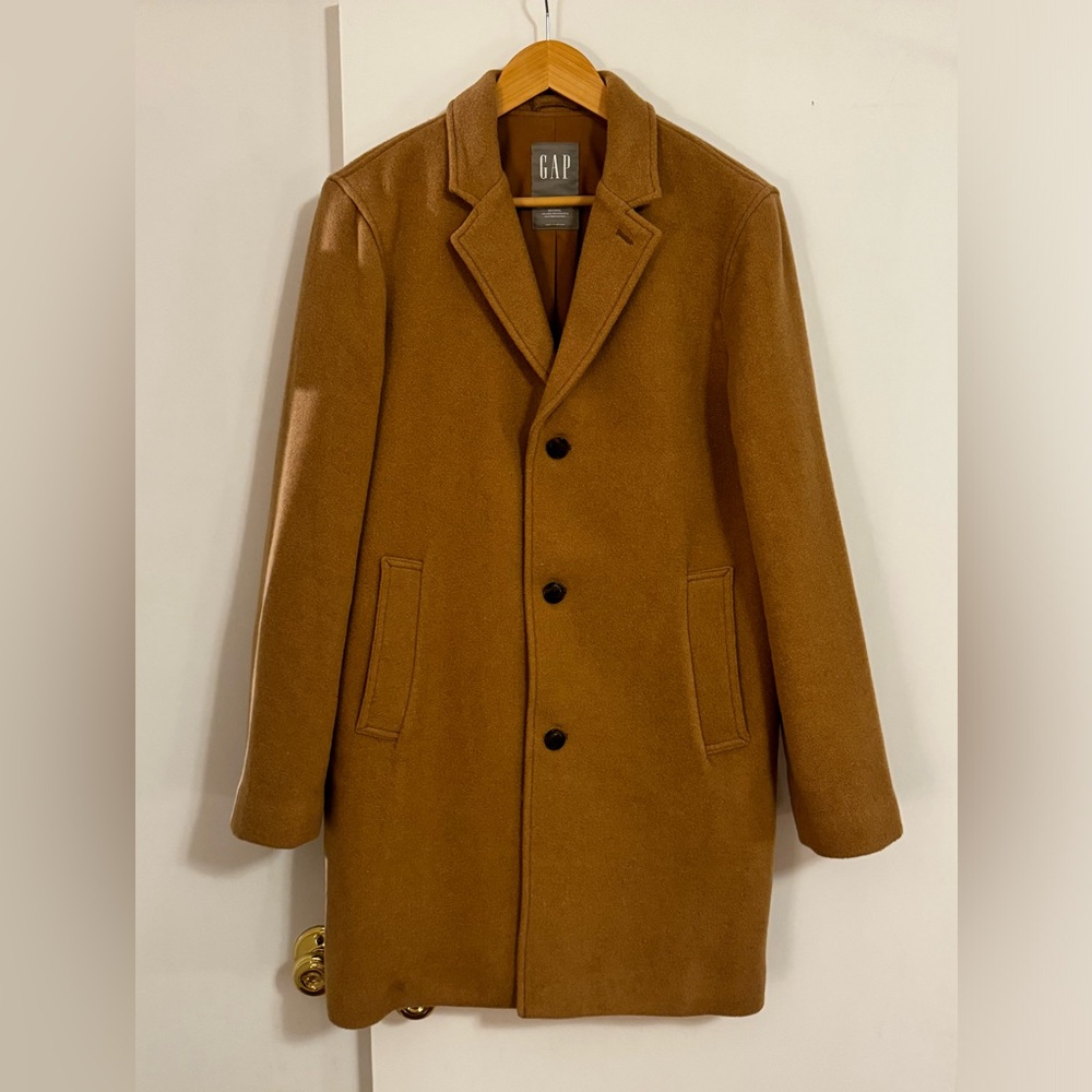 Gap Camel Brown Recycled Wool Coat